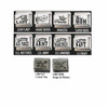 Stainless Steel 9MM Italian Charms Etched Army Navy Marines Air Force Hugs
