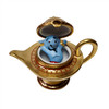 ALADDIN LAMP WITH REMOVABLE ALADDIN Rochard Limoges Box RT294