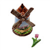 WINDMILL WITH REMOVABLE TULIP Rochard Limoges Box RT297