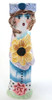 Ellen Williams Lady Vase Candle Stick Holder Lavender Sash