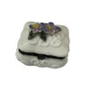 Porcelain Hinged Box  - Katherine's Collection White rectangle shape flowers