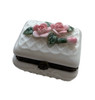 Katherine's Collection White rectangle shape PINK flowers (KA-19-90044RE-PINK)