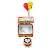 Birthday Cake W/Balloons  & Confetti Rochard Limoges Box