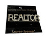 Silver Realtor with Austrian Crystals Brooch Pin