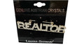 Silver Realtor with Austrian Crystals Brooch Pin