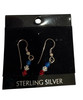 Patriotic Dangle 4mm Beaded Earrings Red White and Blue