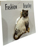 Fashion Jewelry - Siamese Cat with Jeweled Eyes Brooch Pin