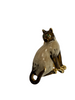 Fashion Jewelry - Siamese Cat with Jeweled Eyes Brooch Pin