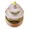 Birthday Cake W/Pink Candle Rochard Limoges Box
