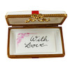 Gift Box With Red Bow - With Love Rochard Limoges Box RO182 