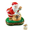 Santa With Gift Bag Rochard Limoges Box