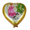 Studio Collection - Heart Little Girl Christmas Tree & Dog Rochard Limoges Box