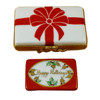 Rochard Gift Box With Red Bow - Happy Holidays Limoges Box RX115