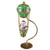 Santa In Balloon With Brass Stand Rochard Limoges Box RX155-N