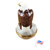 Bald Eagle With American Flag Rochard Limoges Box