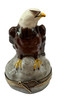 Bald Eagle With American Flag Limoges Box
