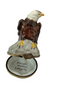 Bald Eagle With American Flag Limoges Box