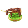 Longhorn With Removable Insert Rochard Limoges Box