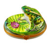 Frog On Lily Pad Rochard Limoges Box