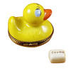 Rubber Duck W/Yellow Soap Rochard Limoges Box