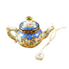 Teapot Blue Scales W/Tea Bag Rochard Limoges Box