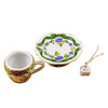 Cup & Saucer-Butterfly Rochard Limoges Box