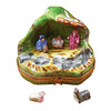 Nativity With 2 Removable Animals Rochard Limoges Box