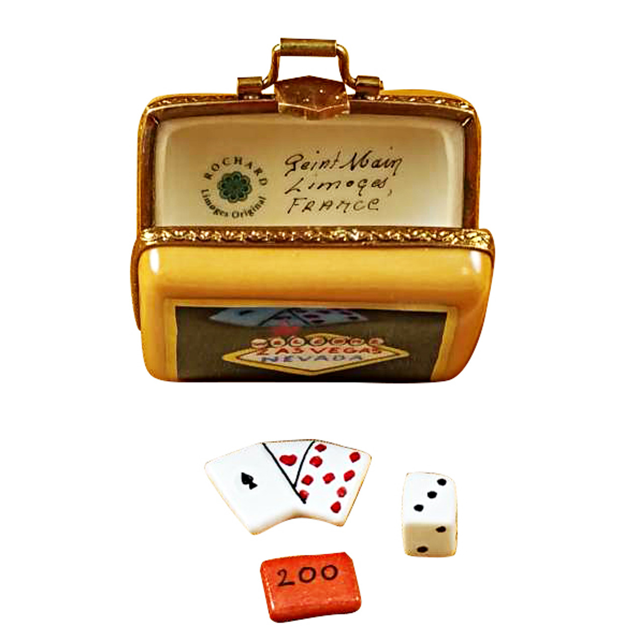 Suitcase Welcome To Las Vegas Rochard Limoges Box