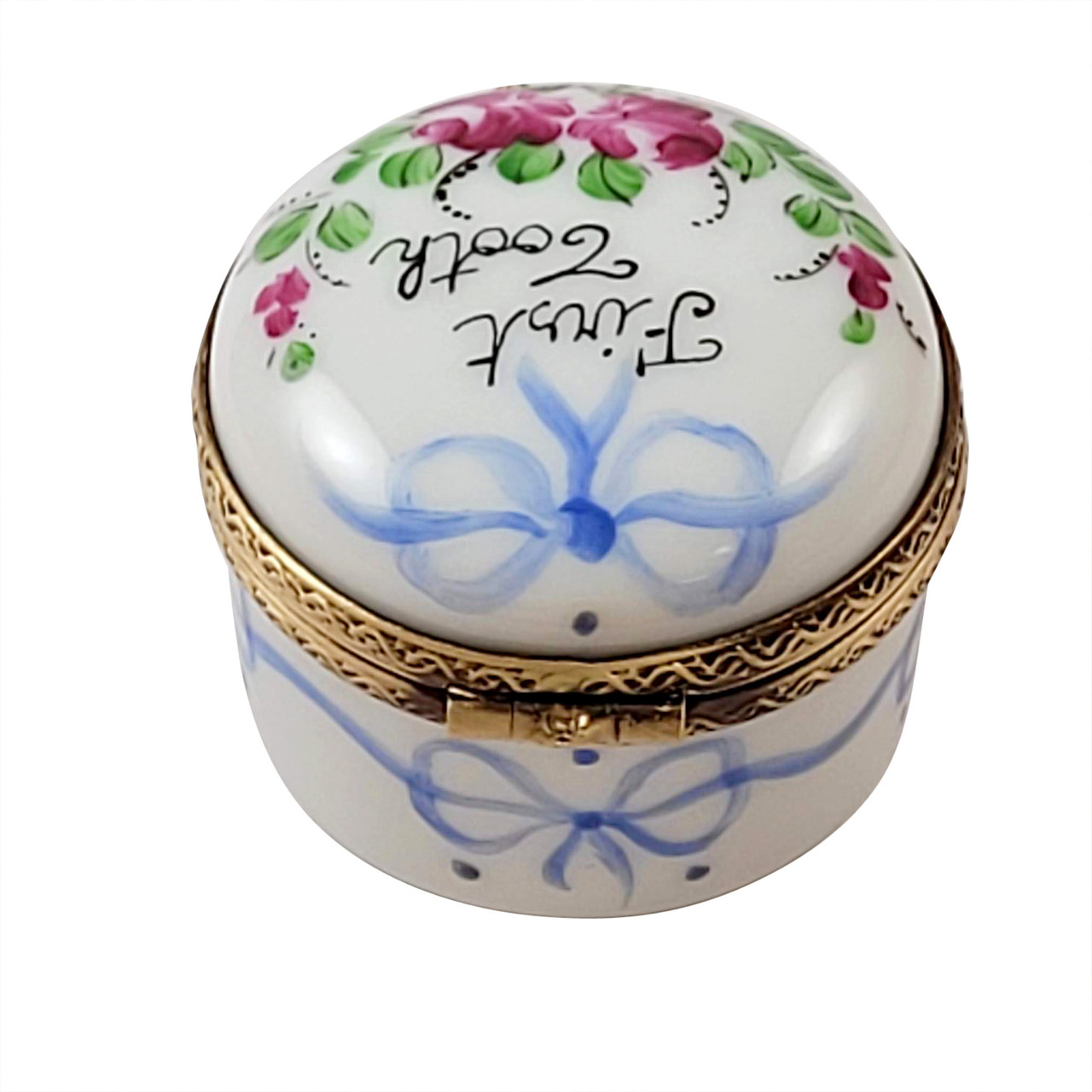 Blue First Tooth Limoges Box RB019