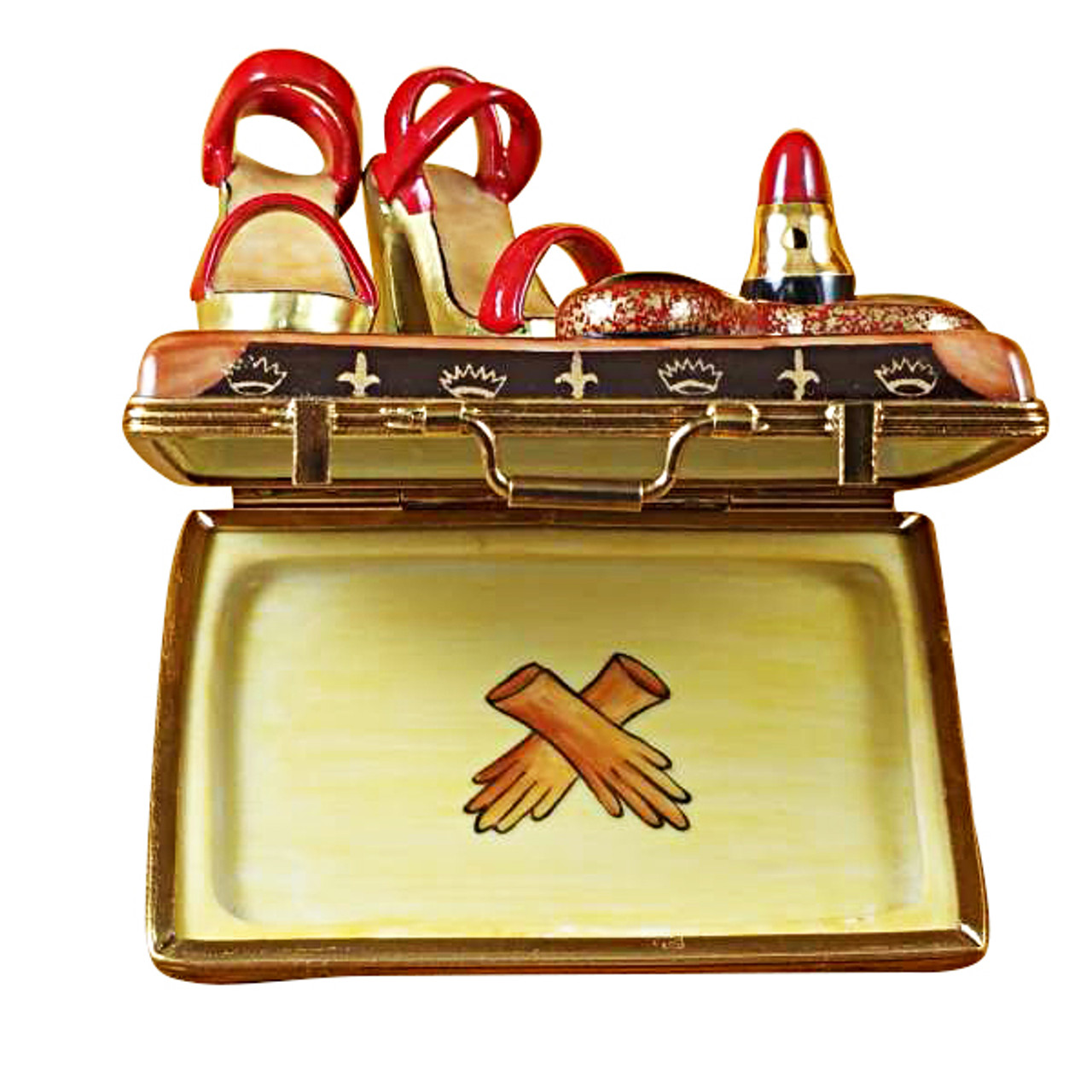 Limoges Imports Designer Suitcase W/ Accessories Limoges Box