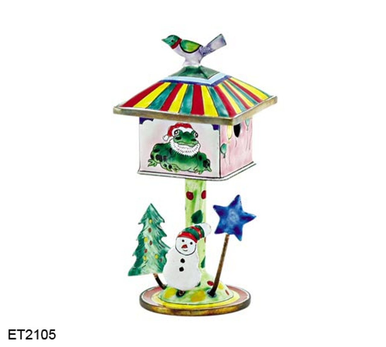 ET2105 Kelvin Chen Christmas Frog Birdhouse