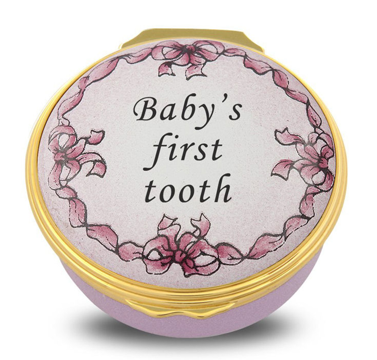 Halcyon Days Baby's First Tooth Pink ENBFT2601G