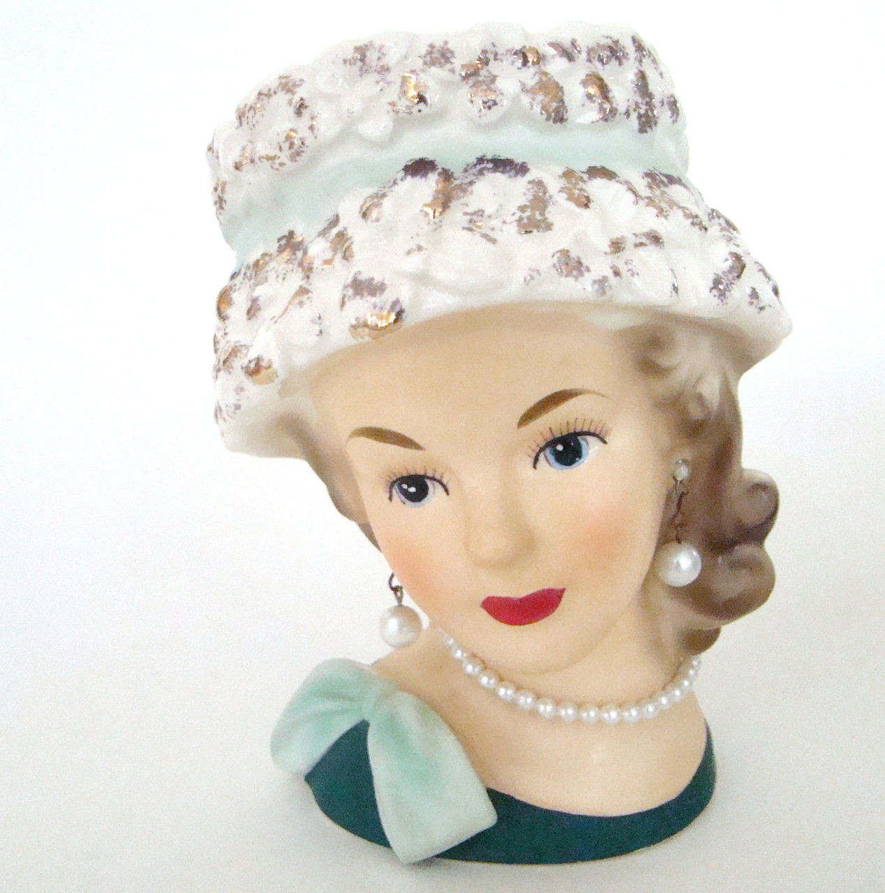 Relpo K1517 | Vintage Lady Head Vases | Christine's Closet