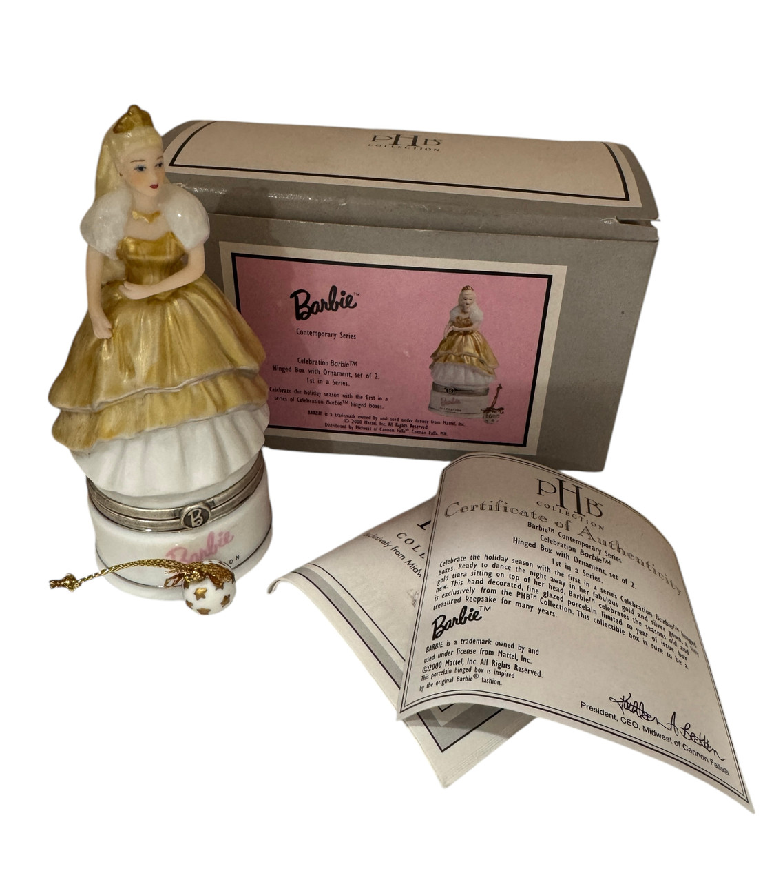 PHB　ヒンジBOX　ミニチュア　Barbie 小物入れ サバーバンショッパー Celebration Barbie 1st in Series PHB | Midwest Of Cannon Falls