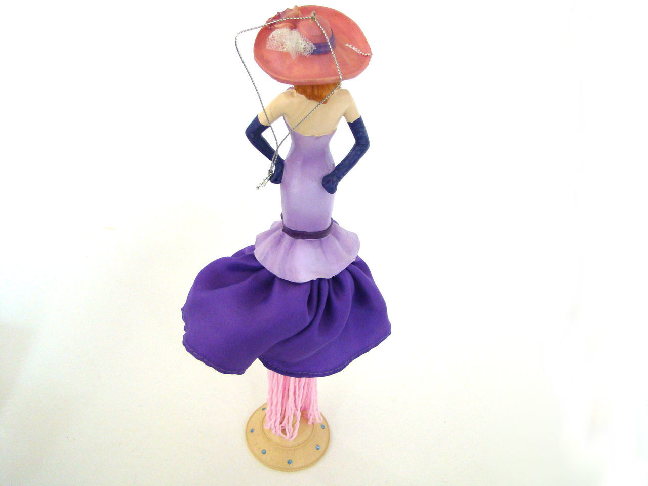 Purple & Lavender Pink Hat Tassel Doll TD290