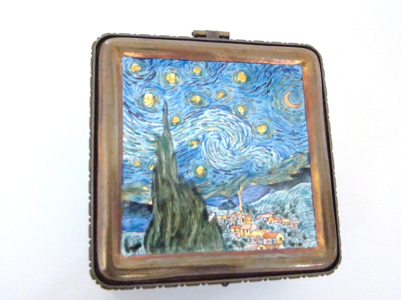 Kelvin Chen Vincent Van Gogh Stary Night Notepad Holder Hinged Box (EY3C3)