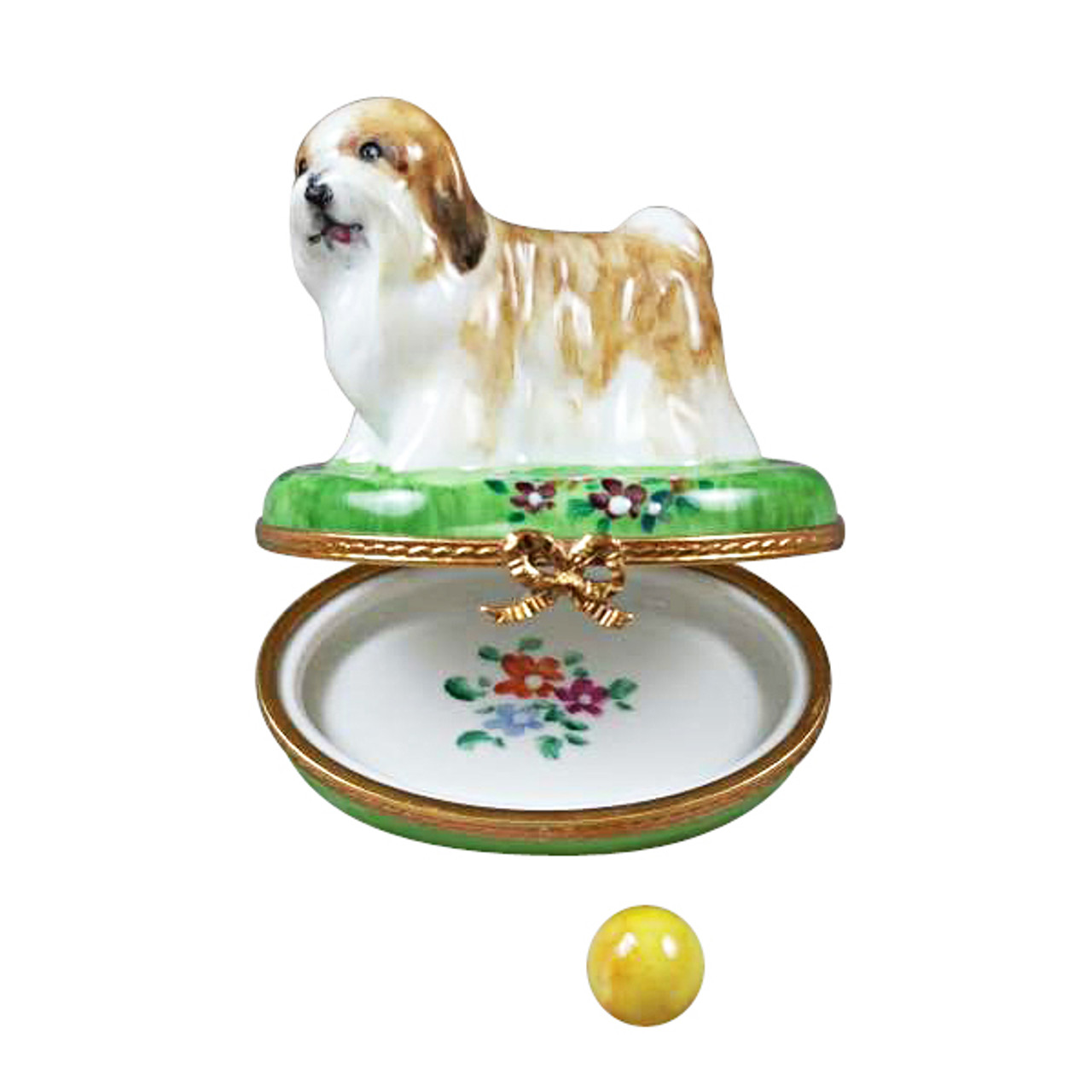 Rochard SHIH TZU GREY Limoges Box 