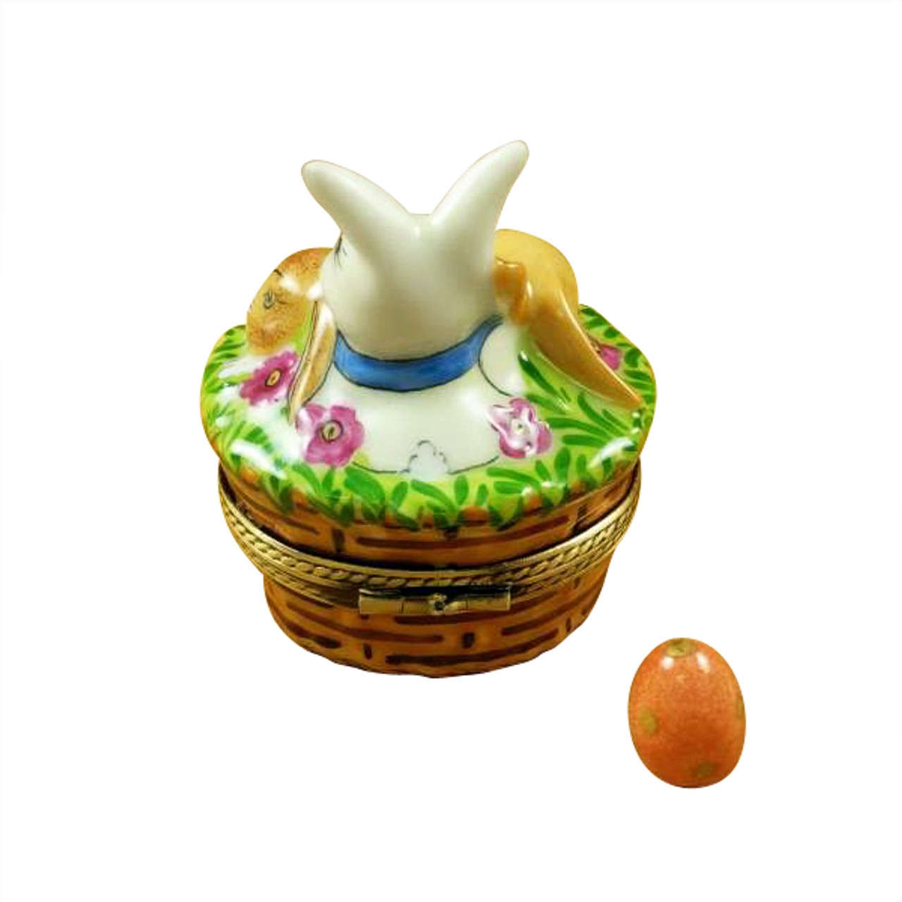 3 RABBITS IN A BASKET Limoges Box RO214-H