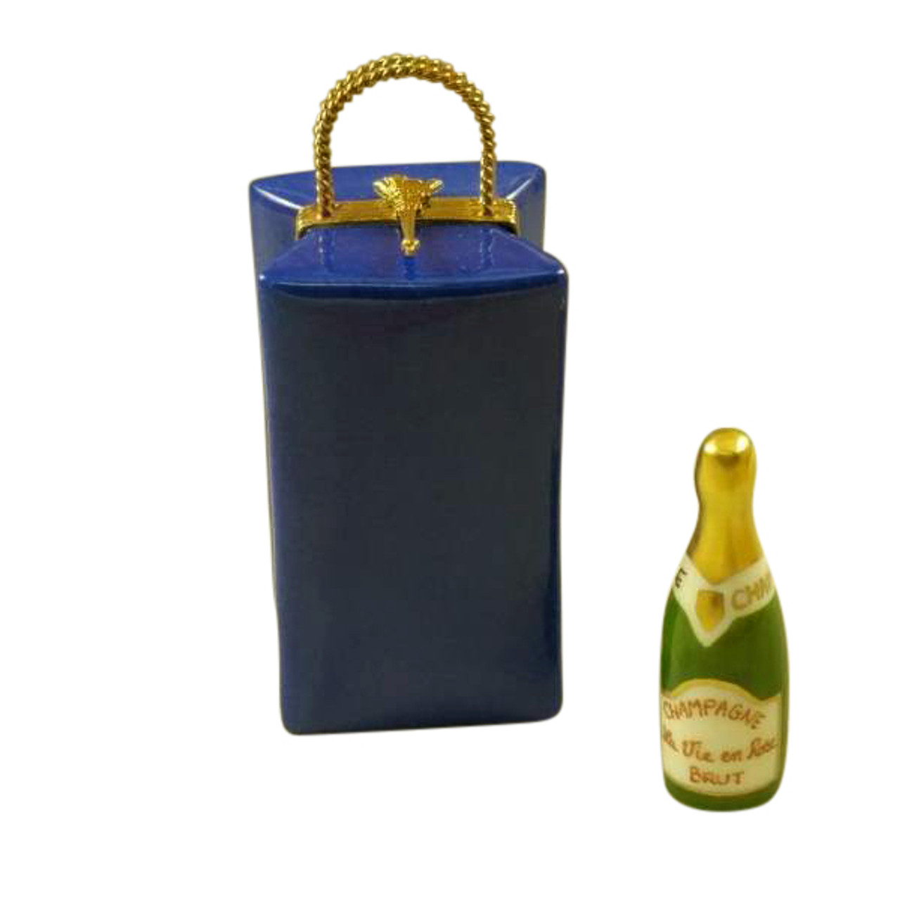 PARIS BY NIGHT GIFT BAG WITH CHAMPAGNE BOTTLE Limoges Box