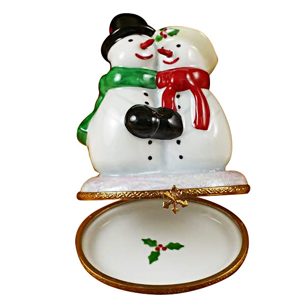 Rochard SNOWMAN COUPLE Limoges Box 
