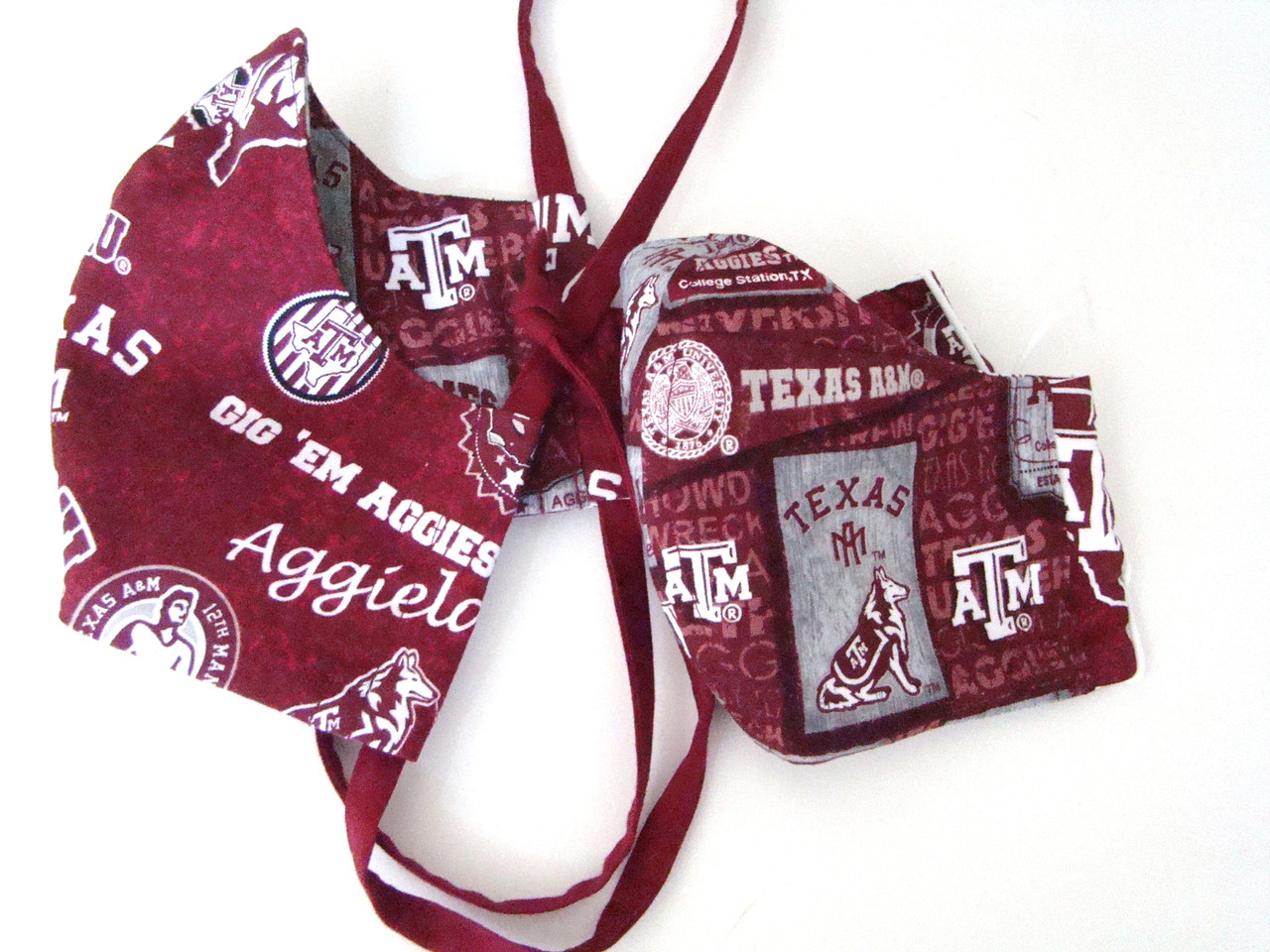 Face Mask in Texas A&M Home State and Vintage Pennants