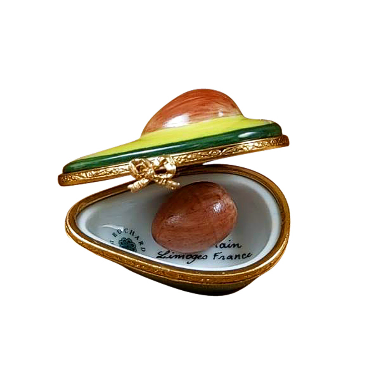 Half Avocado with Removable Pit Limoges Box RF019