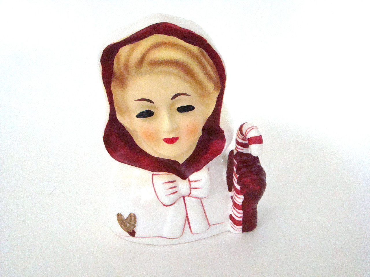 Christmas Lady Head Vase (HVM-XmasLady)