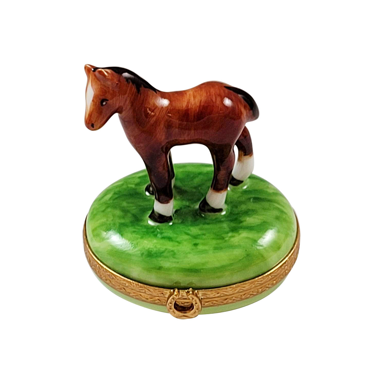 Standing Mini Horse Rochard Limoges Box