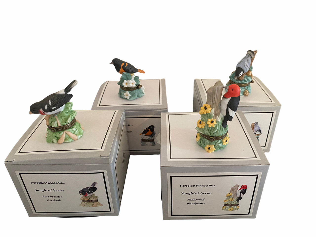 PHB Midwest of Cannon Falls Hinged Boxes - SONG BIRD SERIES Set of 4