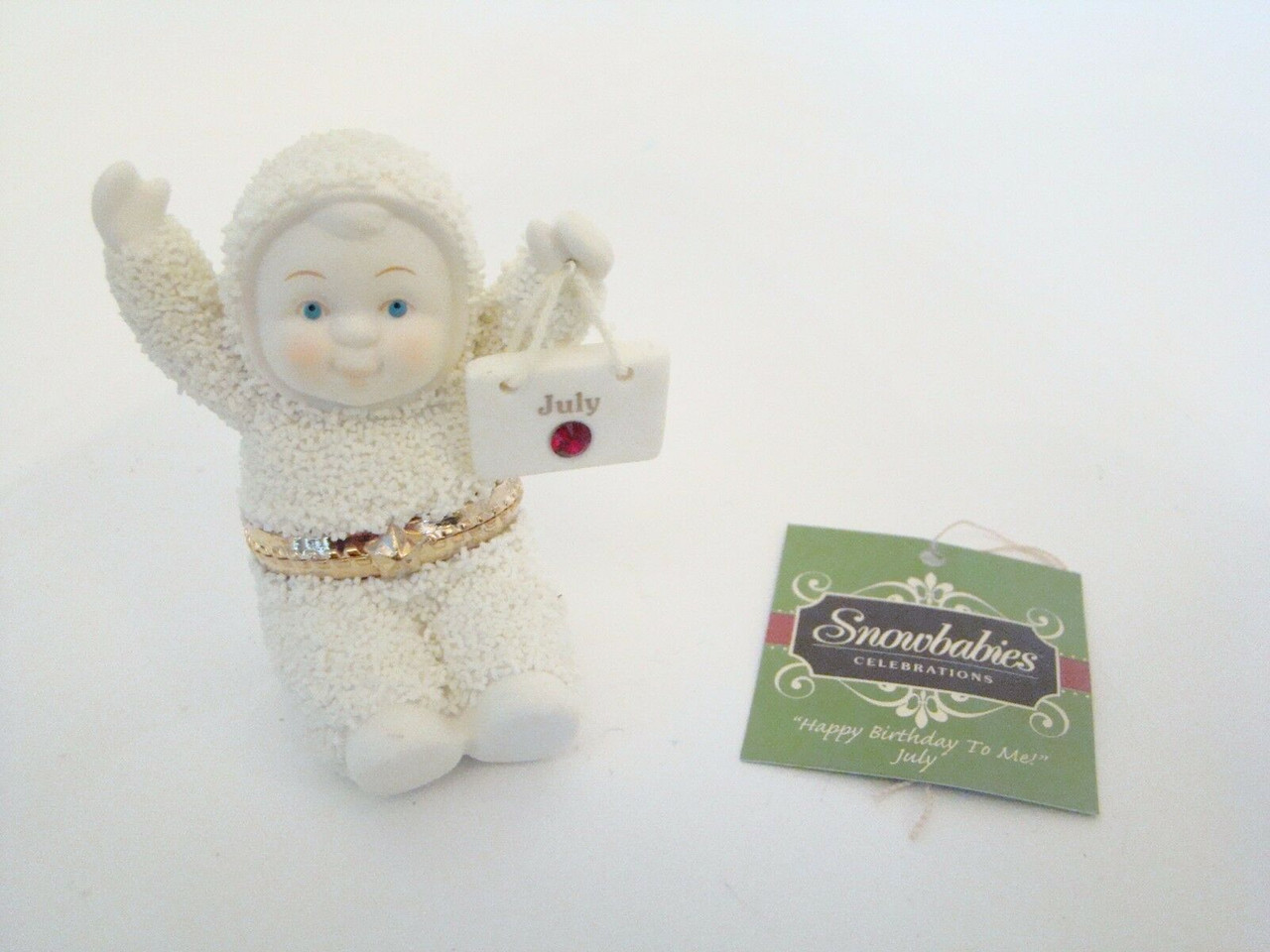 Dept. 56 Snowbabies JULY Birthday Hinged Box