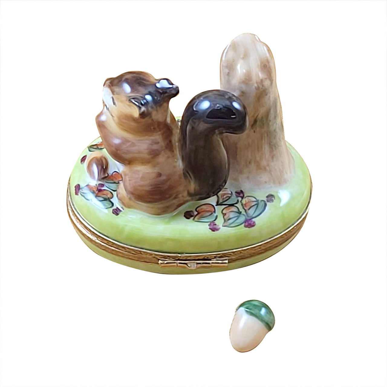 Squirrel W/Acorn Rocard Limoges Box RA348