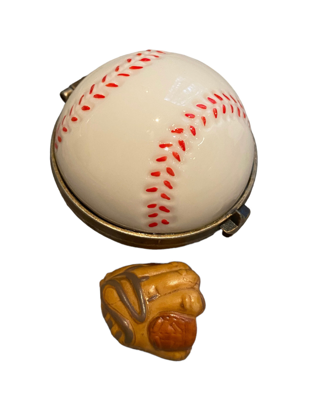 Baseball with Glove Hinged Box PHB (37451-1)