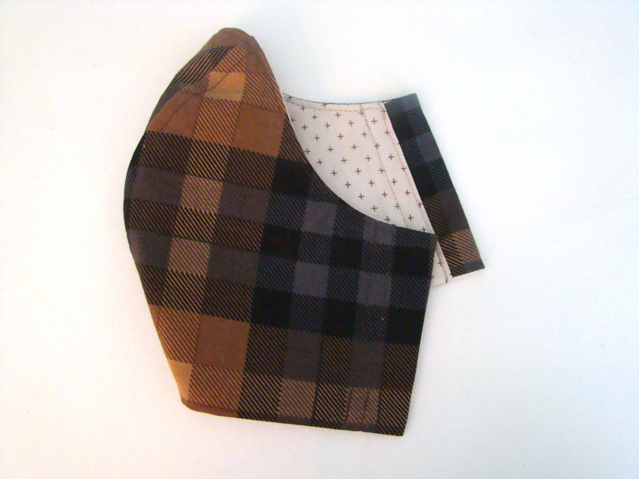 Classic Plaid Dark Earth Tones and Small x Geo