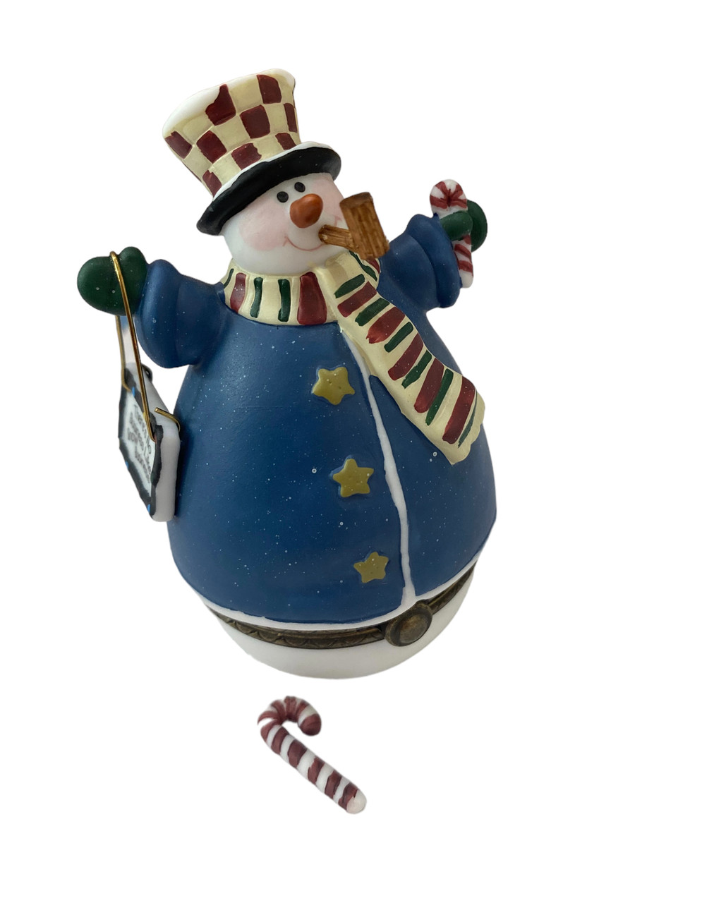 Is Midwest Of Cannon Falls Still In Business Snow Business Snowman with Candy Cane | Midwest Of Cannon Falls